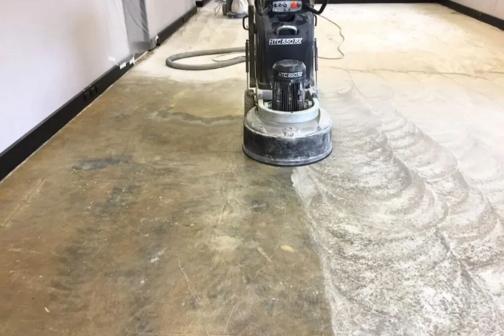 concrete contractors polishing residential concrete floors