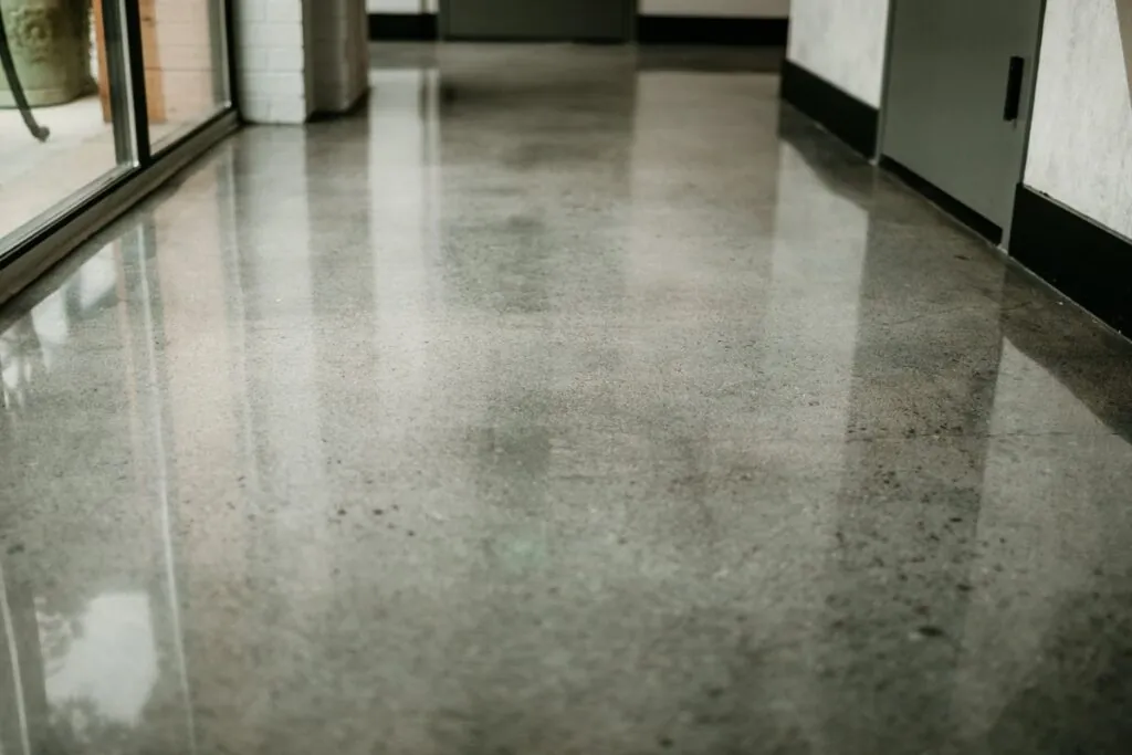 polished residential concrete floor